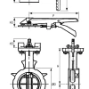 Nodulair gietijzeren dubbel excentrische Tomoe vlinderklep&nbsp;&nbsp;|&nbsp;&nbsp;KP-1063